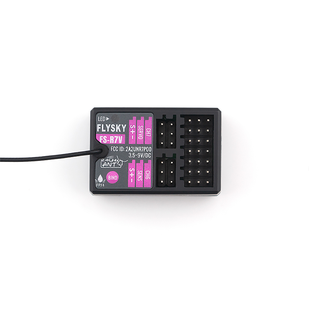 Flysky Receiver FS-R7V FS-R7D 7CH/ FS-R4P 4CH/ FS-SR12 12CH 2.4G Receiver Can Be PPM/IBUS Output for Car Boat Remote control