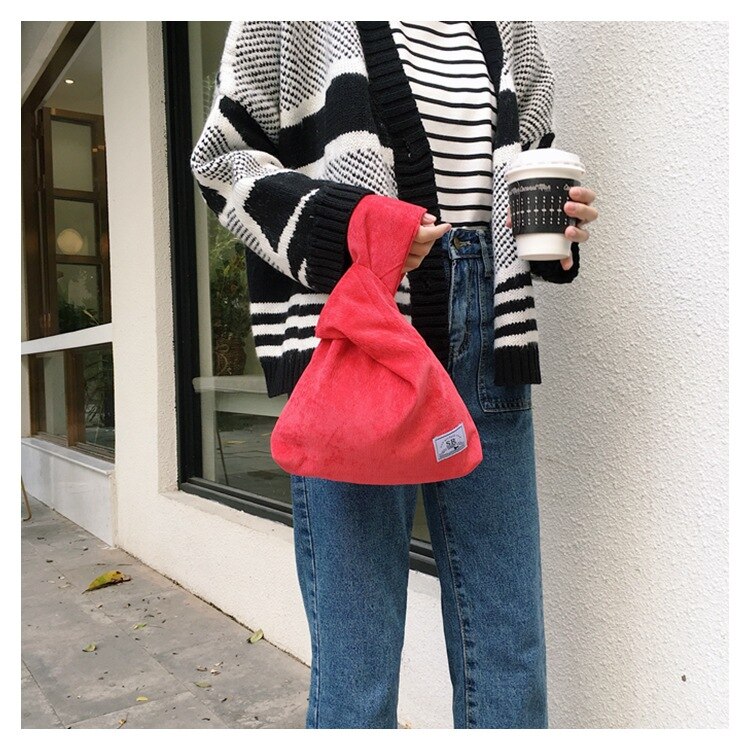 Japansk retro håndtaske armbånds taske solid snor taske håndtaske diverse taske telefon nøgle taske femme afslappet taske sac harajuku