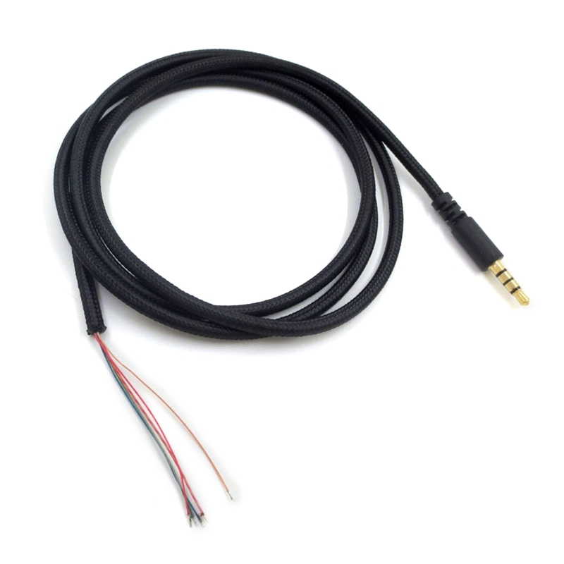 Cable auxiliar de repuesto para reparación de DIY para Kingston HyperX Cloud II Core Pro Cloudx Stinger Revolver S, auriculares para juegos con Cable