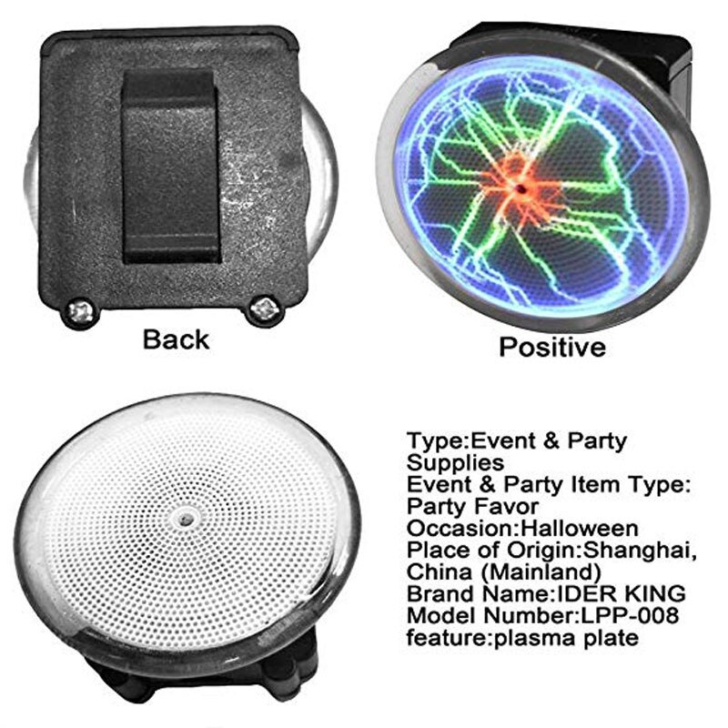 plasma disk sensor belysning tallerken reagere til stemme musikk hjem diskotek fest camping fotturer