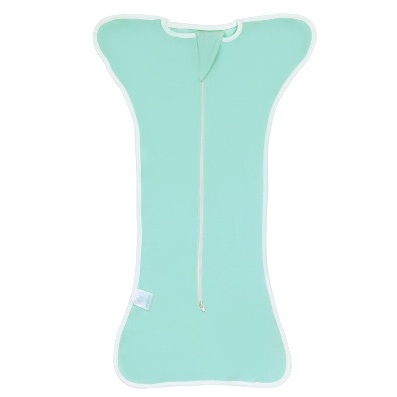 Pasgeboren Baby Slaapzak Meisje Speciale Anti Schoppen Inbakeren Deken Peuter Puur Katoen Cocon Kinderen Envelop Nest: green / S 60cm