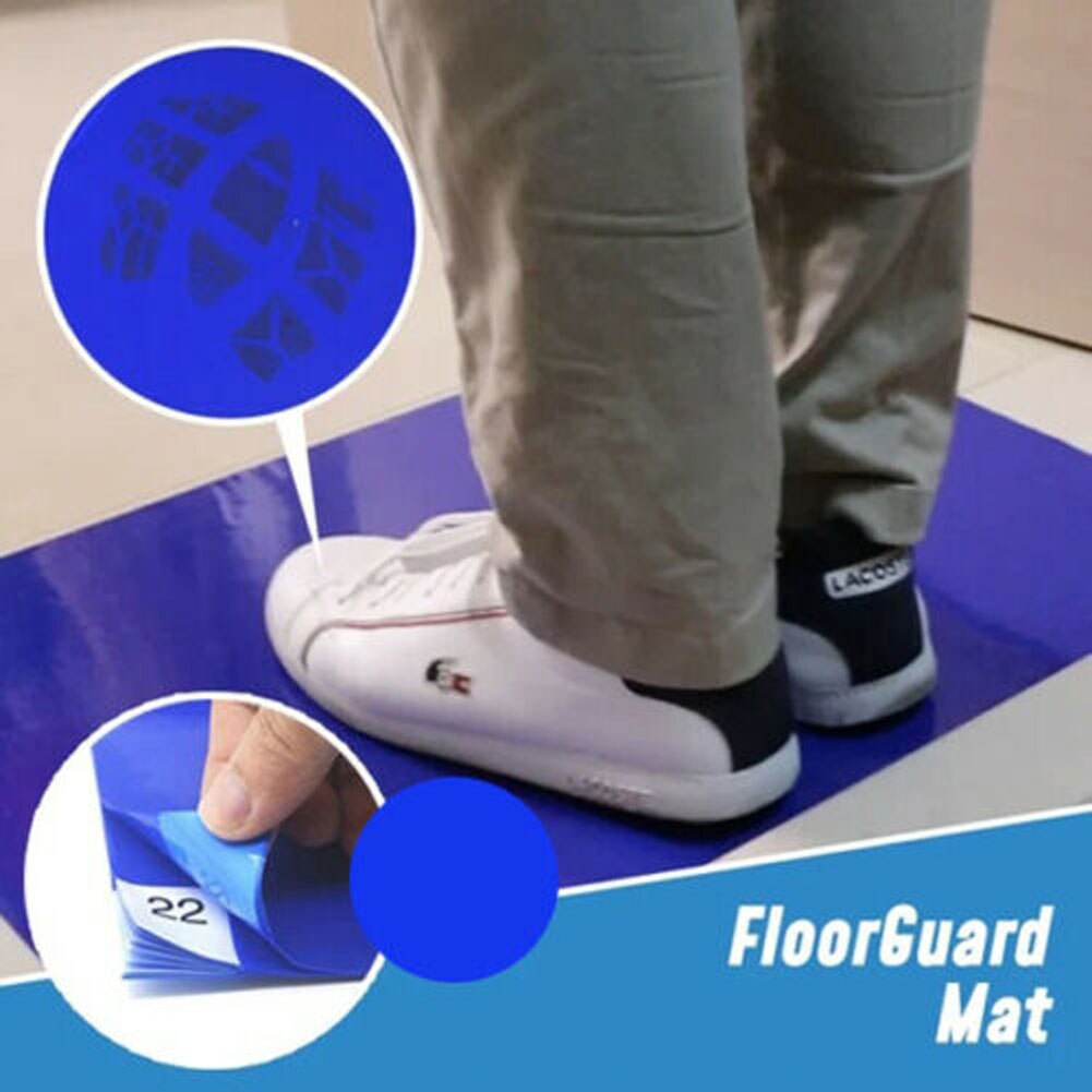 30 Sheets/Pcs Home Peelable Floor Mat Anti-stof Peel-Off Mat Decontaminatie Wegwerp Reiniging thuis Vloermat Tapijt