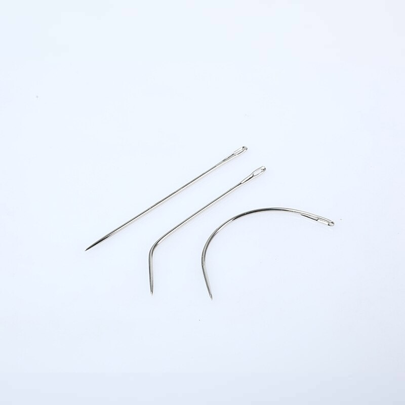 1 pacchetto con Tre Stile Di Aghi E forte e Durevole Rocchetti Di Filo per Cucire per La Fabbricazione di Parrucche E Trecce Da Coolhair