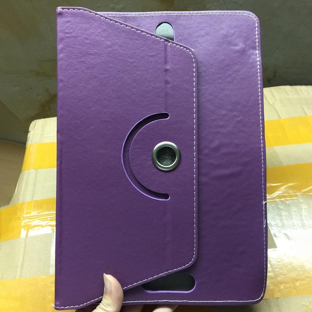 7 Inch 8 Inch 9 Inch 10 Inch Flat Case Crystal Patroon Universele Beschermhoes Tablet Universele Lederen Case: 7 inches Purple