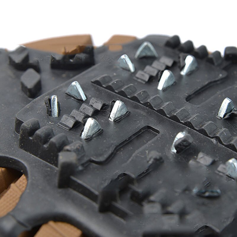 1 Pair Non-Slip Crampons 24 Teeth Ice Claw Walking Anti-slip Shoe Gripper Winter Snow Shoe Cover Outdoor Climbing Crampons