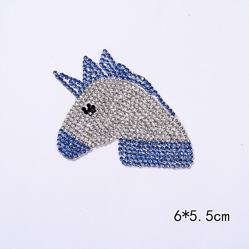 Dieren Strass Geappliceerd Accessoires Kleurrijke Hond En Eenhoorn Steentjes Naaien Voor Kleding Diy Decor Kid T-shirt Patch S-009