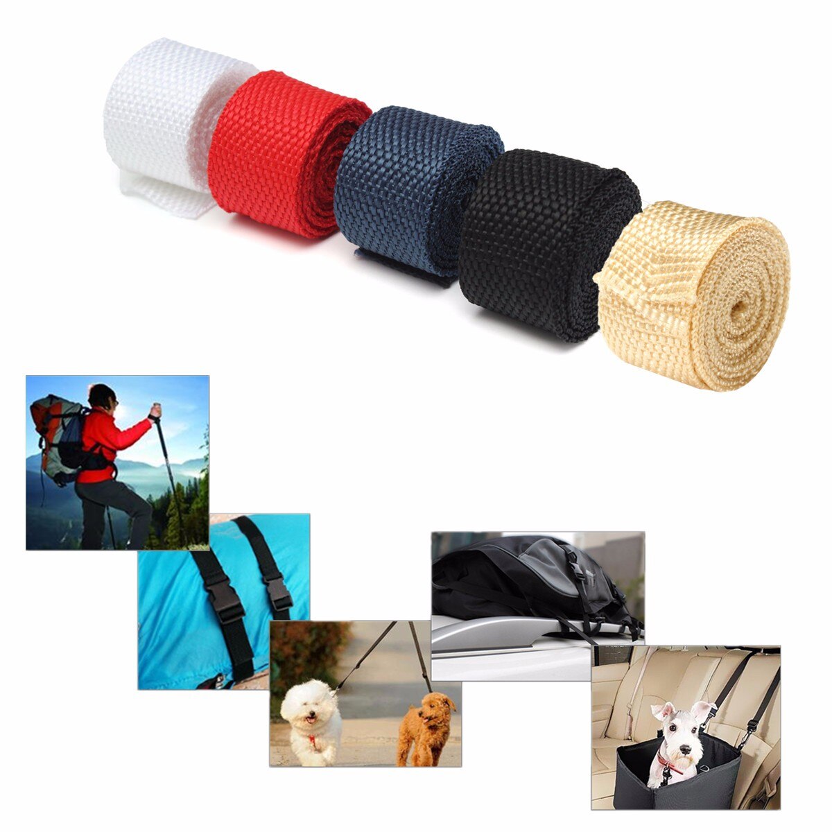 25 x 1000mm nylon nauha diy reppu askartelu kiinnitysteippi tee itse ompeluvyöt kodin sisustukseen laukun osat nauhanauha