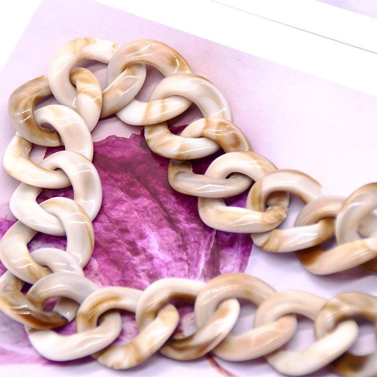 10PCS Set Acrylic Resin Chain Bag Plastic Strap Bag Accessories Shoulder Strap Parts Jewelry Parts Delicate Circles Good