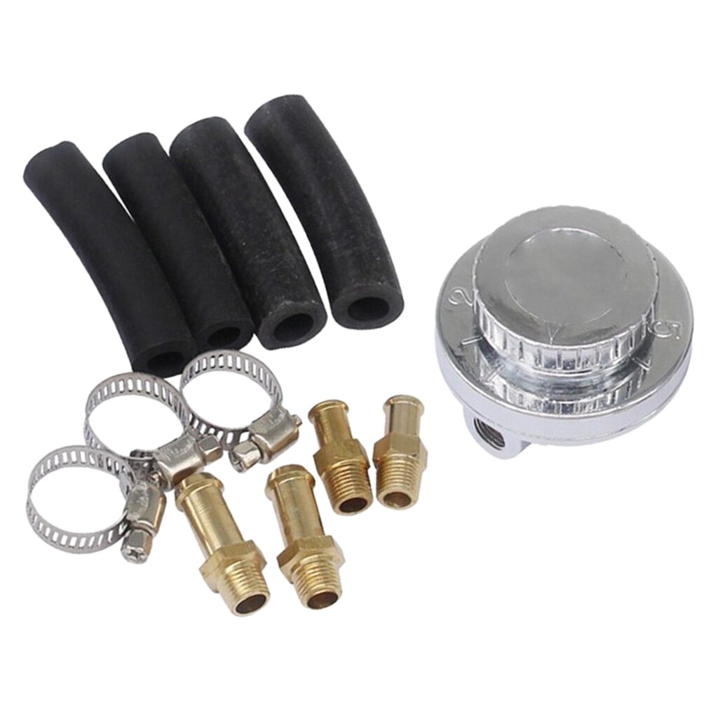 1-5 PSI Fuel Pressure Regulator Valve 8mm 10mm Tail For Carburettor