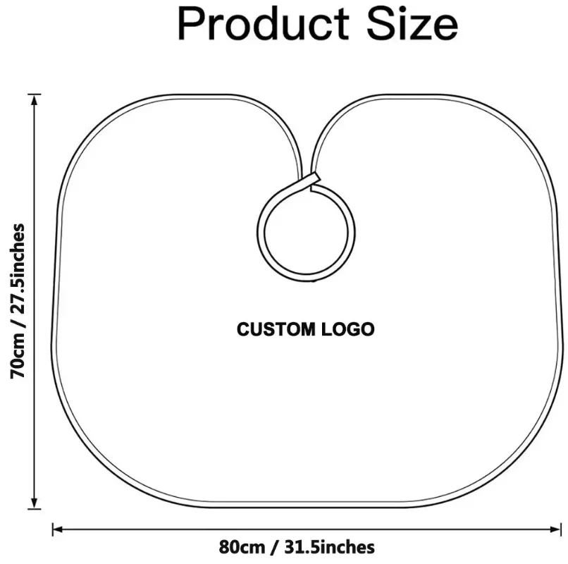 Herramientas para teñir el cabello, capa corta cuadrada negra resistente al agua para peluquería, peluquero, corte de pelo, envoltura de tela, capa de peluquería, peluquero