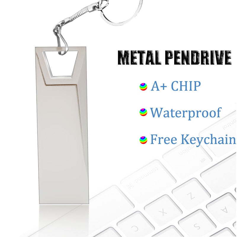 Metal USB Flash Drive 128GB Pen Drive 64GB 32GB 16GB Full Capacity Portable Memoria USB Pendrive Flash USB Drive