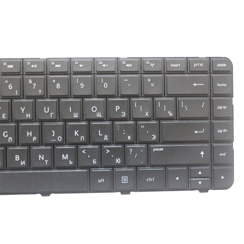 Russisk tastatur til hp pavilion  g43 g4-1000 g6t g6x g6-1000 q43 cq43 cq43-100 cq57 g57 430 ru ( passer ikke  g4-2000 g6-2000)