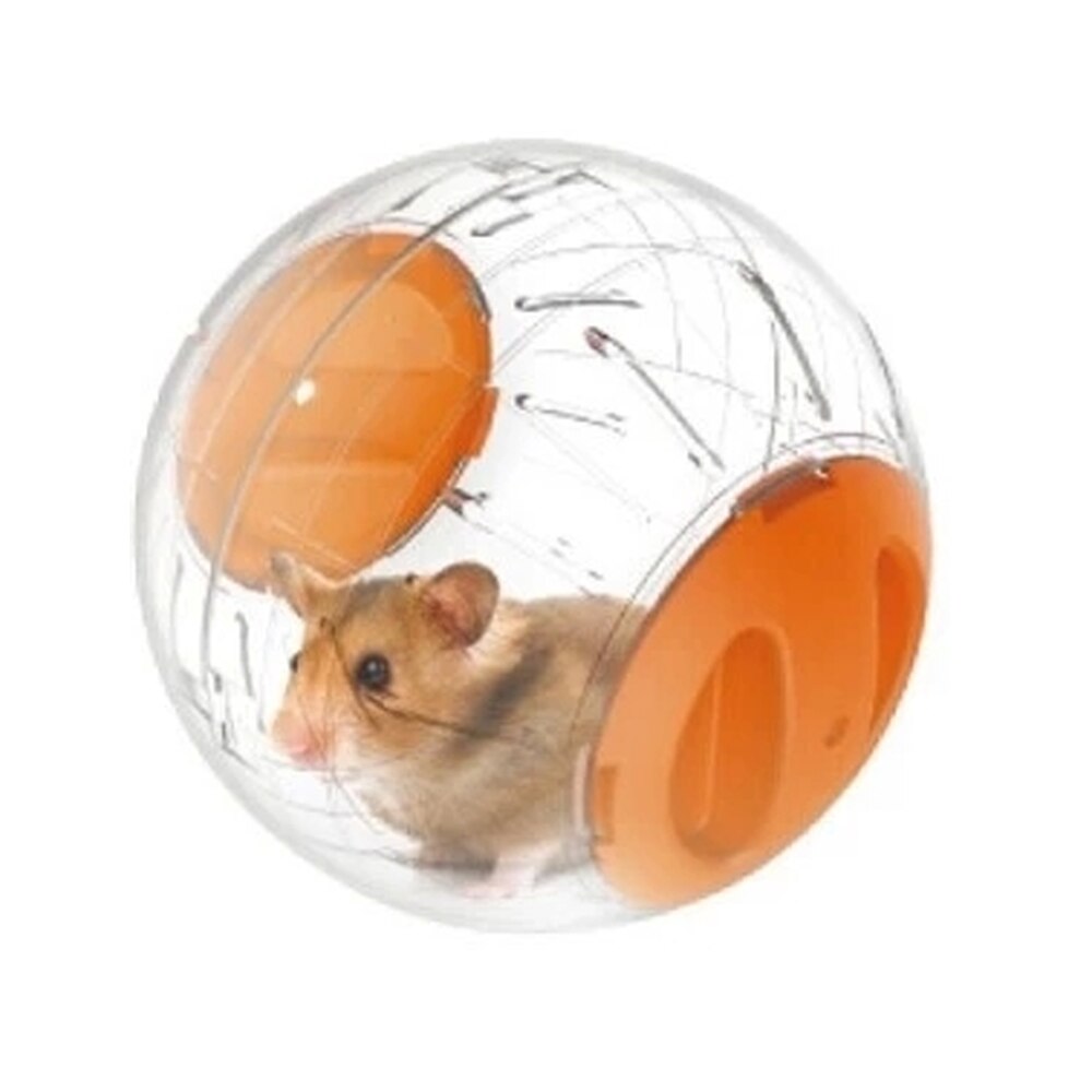 Plast små husdjur gnagare möss joggingboll leksak hamster gerbil råtta träning träning boll klar andas utan fäste 4 färg