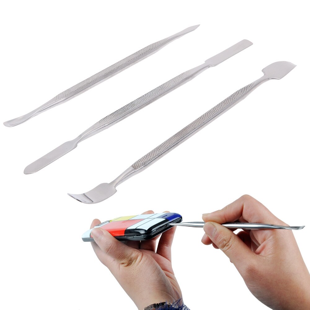 3pcs Universal Phone Repair Tools Kit Disassembly Blades Remover Crowbar Pry Opening Hand Tools for Repairing Mobile Cell Phones