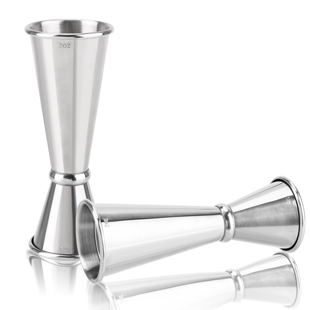 HILIFE 1oz/2oz Double Side Measuring Cup Stainless Steel Japanese Jigger Mojito Measure Mug Cocktail Bar Jigger
