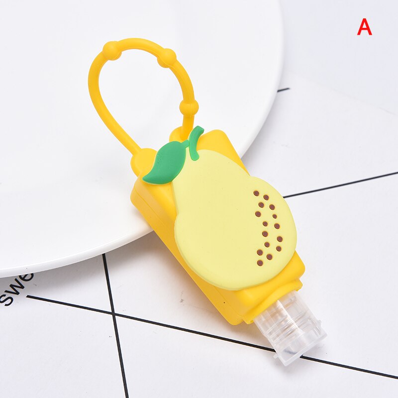 Mini soporte desinfectante de manos para fruta, soporte portátil de viaje para Gel de seguridad, contenedores para dispensador de jabón líquido, soporte para manos, 30ml, 1 ud.: A
