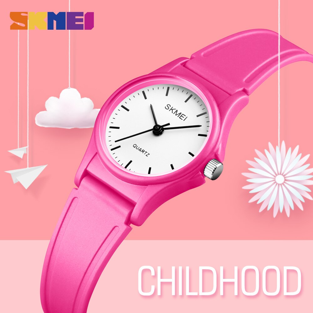 Skmei Bambini Dei Ragazzi Delle Ragazze da Polso Al Quarzo Orologi di Moda per Bambini Gli Studenti di sport 50M Impermeabile Orologio da Polso dell'unità di Elaborazione Della Cinghia Della Vigilanza Del Quarzo 1401