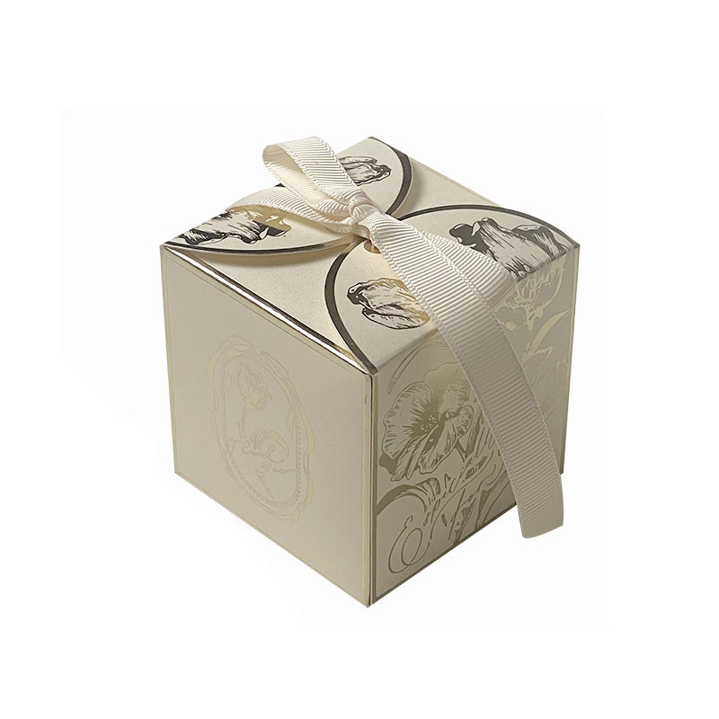 Boîte à sucre française légère de luxe, 10 pièces/lot, bonbons dorés couleur Champagne, boîte à bonbons de mariage, boîte en papier d'accompagnement de mariage: Saphir profond / 13x8x15 cm