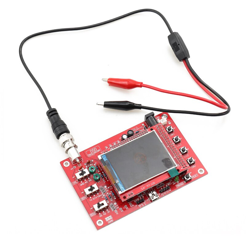Fully Assembled Digital Oscilloscope 2.4" TFT LCD Display DSO138 Digital Oscilloscope 1Msps+Probe Analog Bandwidth (Welded)