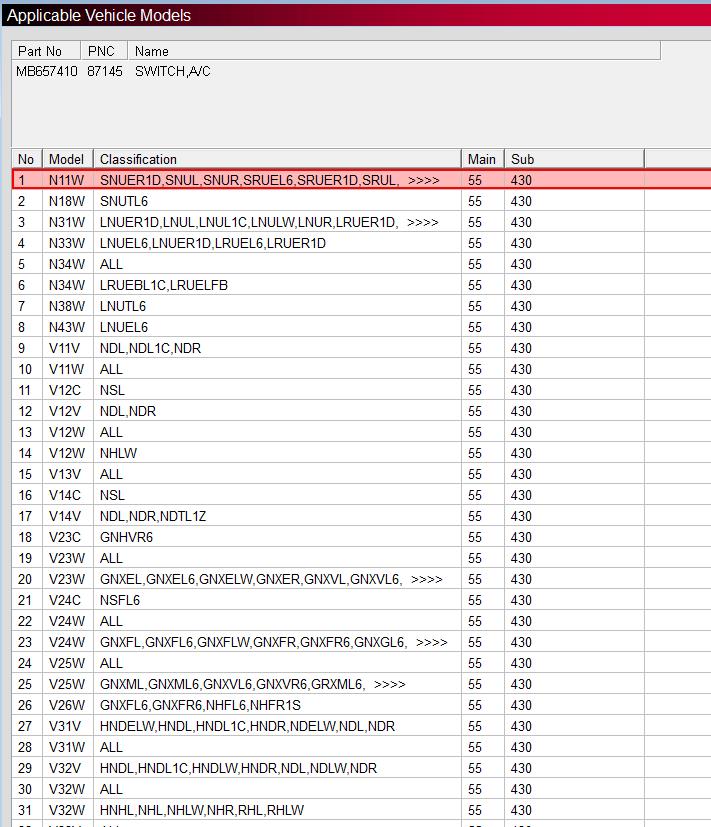 Dashboard air conditioner AC Heater Control Climate Panel Switch For Pajero wind switch for Montero Shogun 1989-2000 rear heat