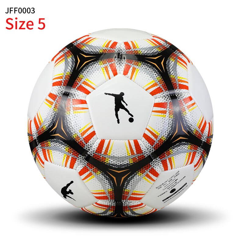 2020 partita di Pallone Da Calcio di Dimensioni Standard 4 Size 5 Pallone di Calcio DELL'UNITÀ di ELABORAZIONE e di Materiale PVC di Alta Qualità di Sport di calcio del Campionato palle di formazione: JFF0003 white 5