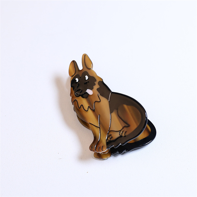 Nowy francuski Cute Animal Dog Cat octan klips do włosów Shark Claw szpilka Fashion Party akcesoria na głowę dla kobiet dziewczyn HANGZHI 2021: P