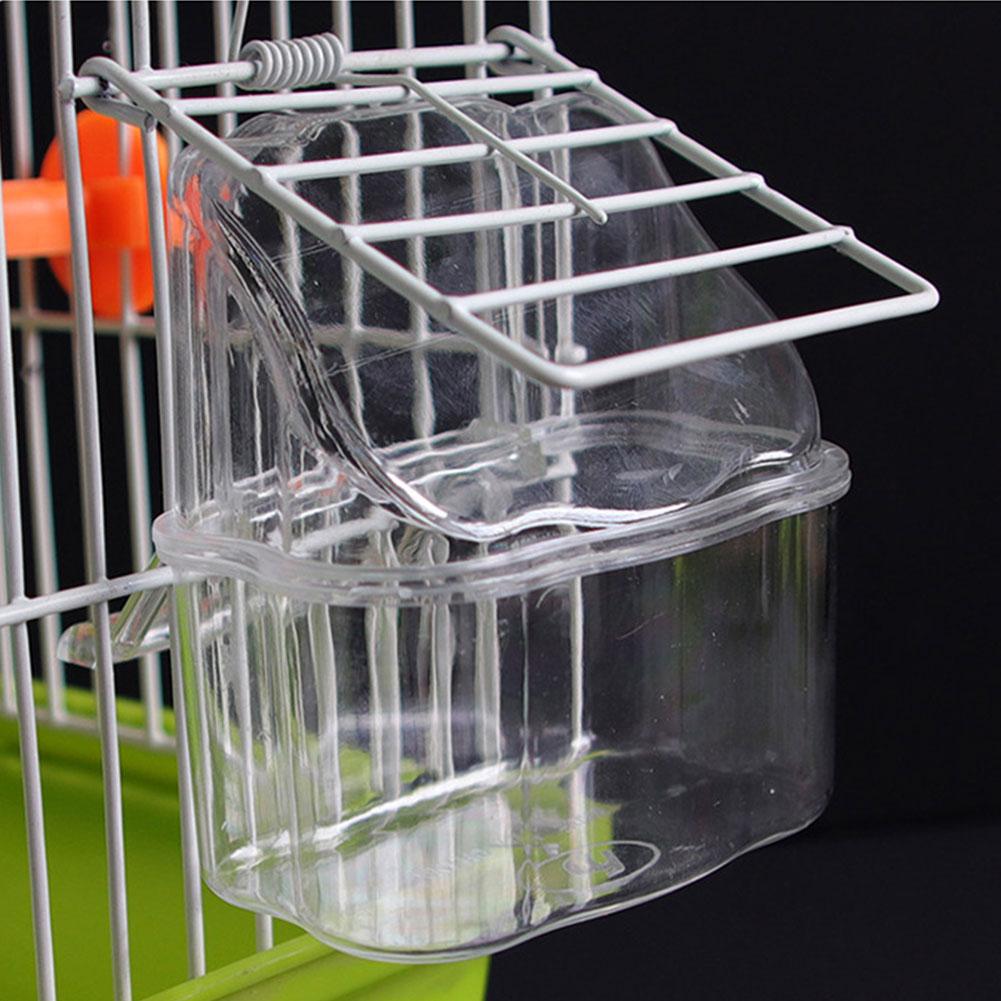 Mangeoire à oiseaux Portable de de grille, récipient d'eau et de nourriture d'oiseau suspendu pour accessoires d'oiseaux de Cage à oiseaux