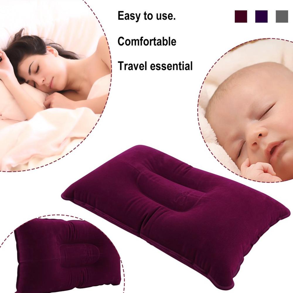Portable Fold Outdoor Reizen Slaap Kussen Lucht Opblaasbare Kussen Breken Rest Comfortabele Kussens Voor Slaap Reizen Accessoires