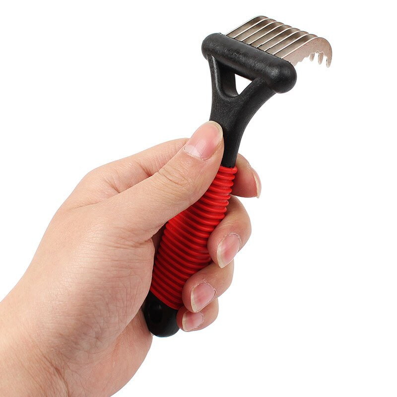 Huisdier Dematting Kam Professionele Grooming Tool Pet Rake voor Honden Katten Beste in Verwijderen van Ondervacht Matten Knopen en Verwarde haar