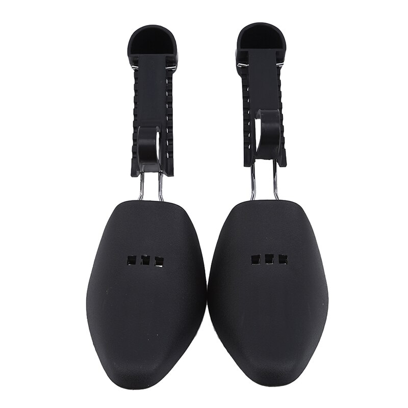 Zapatero de plástico práctico para hombre y mujer, longitud ajustable, organizador de calzado, 1 par