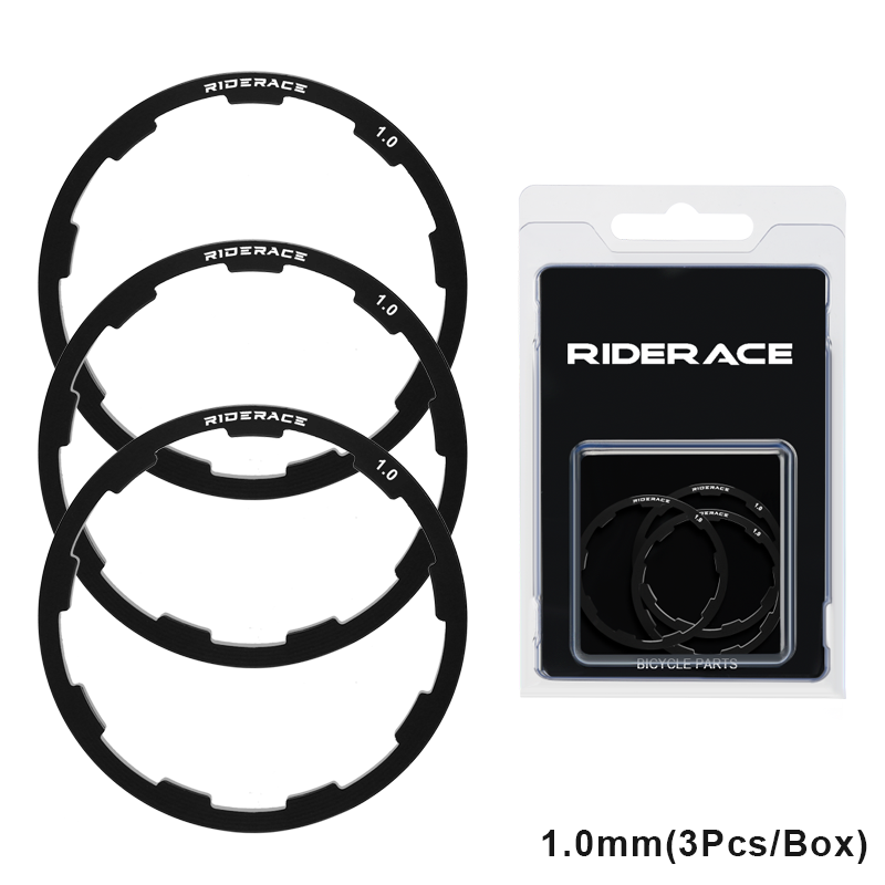 Arandela de buje de bicicleta, junta de 1/1, 5/1,85/2/2,18/2,35mm para 7 8 9 10 11 velocidades, espaciador de volante de Cassette para bicicleta de montaña y carretera, 3 uds.: Blanco