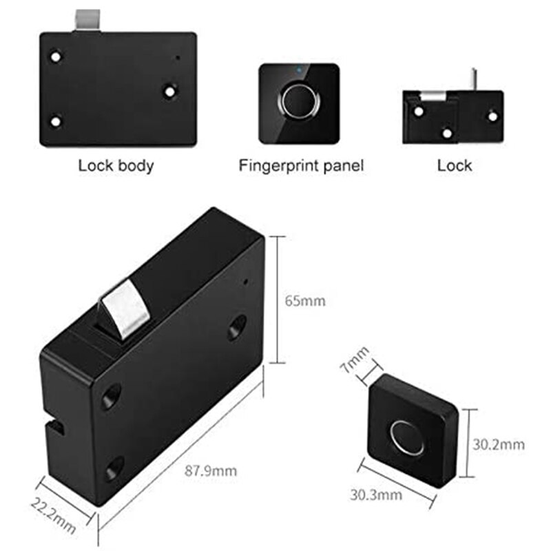 ligent Drawer Electronic Lock File Cabinet Lock Storage Cabinet Fingerprint Lock Cabinet Door Fingerprint Lock