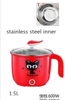 220V Mini Electric Pot Portable Multi Cooker Stainless Steel / Non-stick Inner Available Household Electric Rice Cooker: 14