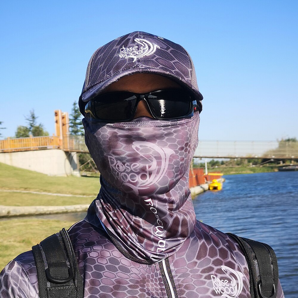 RoseWood Fishing Sun Mask Magic Neck Face Shield Tube Men Women Mask For Outdoor Hiking Cycling Motorcycle Hunting UV Dustproof