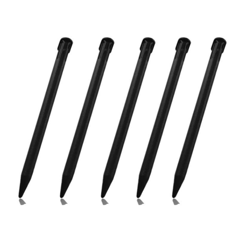 Lápiz táctil de plástico de tamaño perfecto, accesorios de juego Lápiz de pantalla táctil para Nintendo 3DS XL LL, negro/blanco, 2 uds.