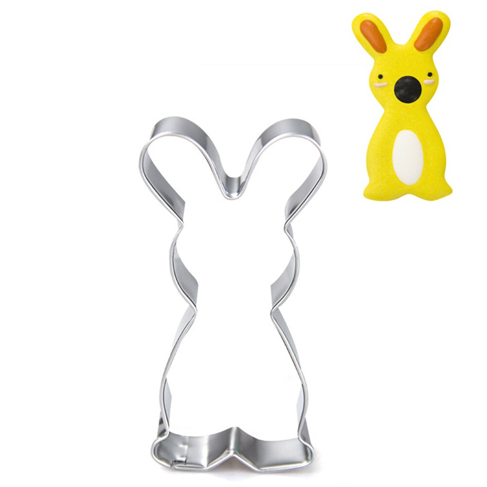 Cutting Rabbit Mold Home Bakeware Eco-friendly Cookie Cutter Cute Reusable Baking Gadget Cake Tool Stainless Steel Kitchen