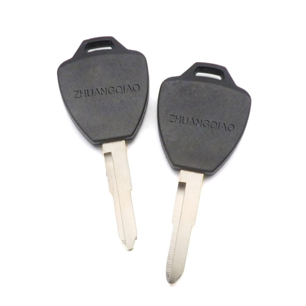 2Pcs Uncut Replacement Remote Ignition Key Transponder Blank Key for GY6 SCOOTER MOPED MOTORCYCLES