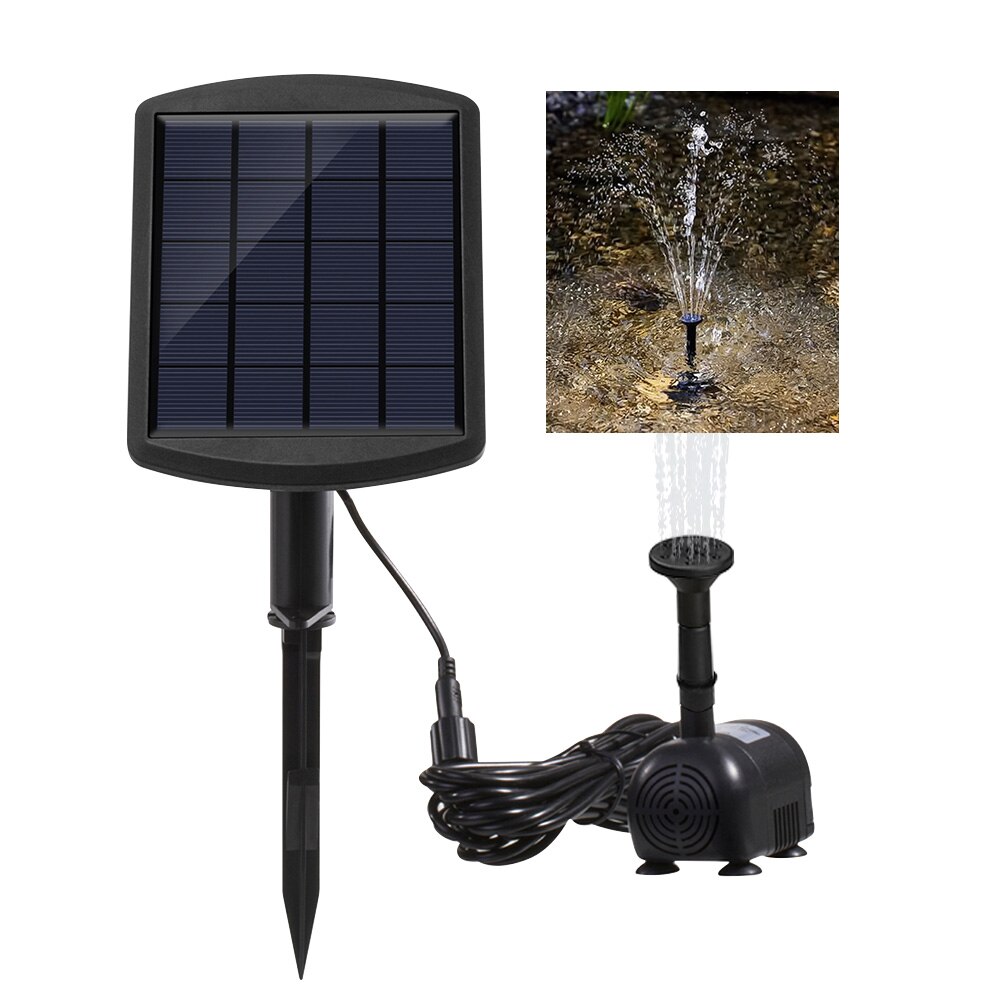 6v 1.8w solenergi hage fontene pumpe solenergi hage fontener fossefall solenergi fugl fontene drevet vannpumpe fuglebad fontene