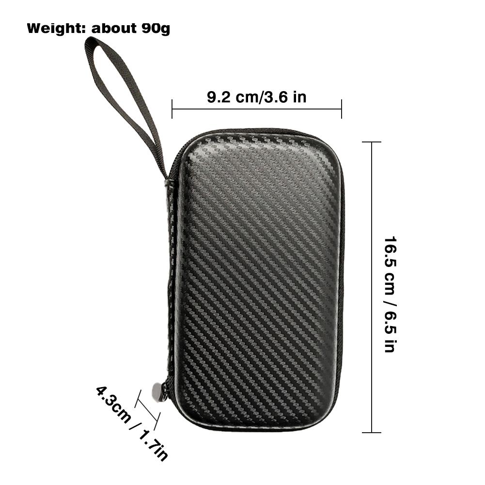 Thermometer Storage Case Portable EVA Storage Box Infrared Thermometer Package Protective Carrying Bag Box 16.5*9.2*4.3cm