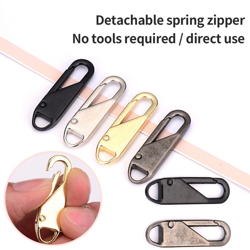 5pcs Metal Zipper Puller Repair Kits Zippers Zippers Pendant Puller Zipper Head For Zipper Slider DIY Sewing Craft Sewing Kits