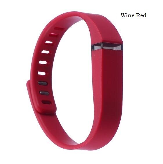 S Silicone couleur Pure remplacer Bracelet Bracelet Bracelet pour Fitbit Flex 1 Bracelet de montre intelligente pour les femmes Bracelets de remplacement: Wine Red