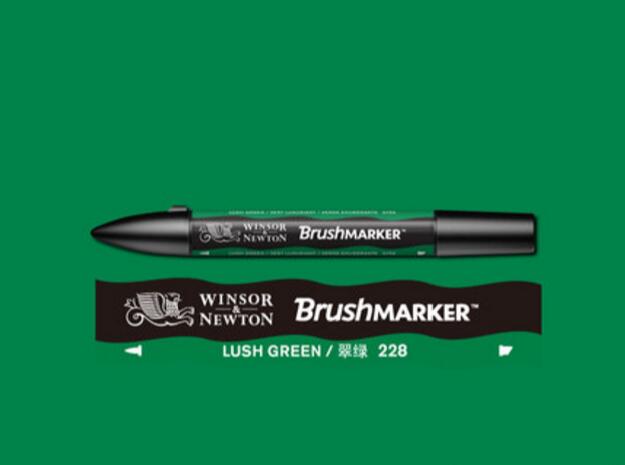 Winsor & Newton Brushmarker Marker Pennen Kwast Alcohol Gebaseerde Snelle Droge Blauw Groen Tones: Lush Green
