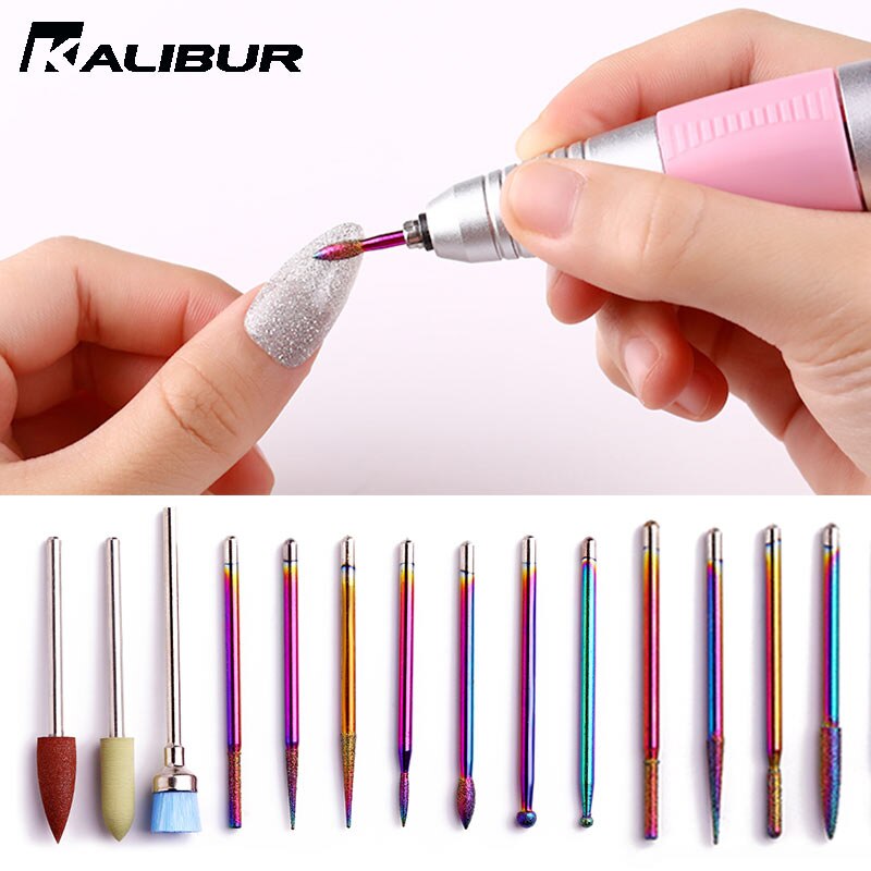 KALIBUR clou pointe céramique forets électrique cuticule propre rotatif diamant clou foret pour pédicure meulage tête ponceuse outil