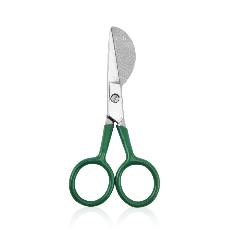 Stevige Tapijt Trimmer Schaar Scherpe Eendenbek Applique Schaar Rvs Naaien Borduren Schaar Blikscharen G2AB: Green