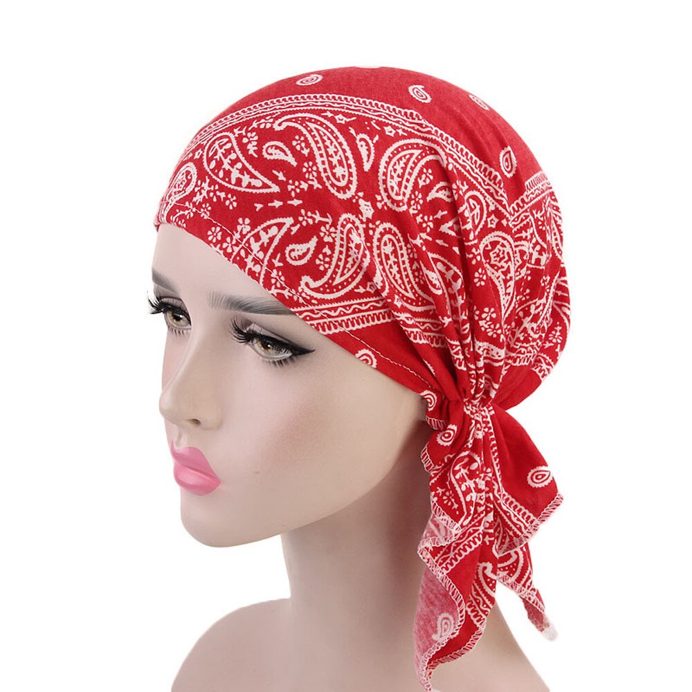 Moslim Vrouwen Hijaabs Vrouwen Ruche Kanker Chemo Hoed Beanie Sjaal Tulband Head Wrap Cap D90417: A