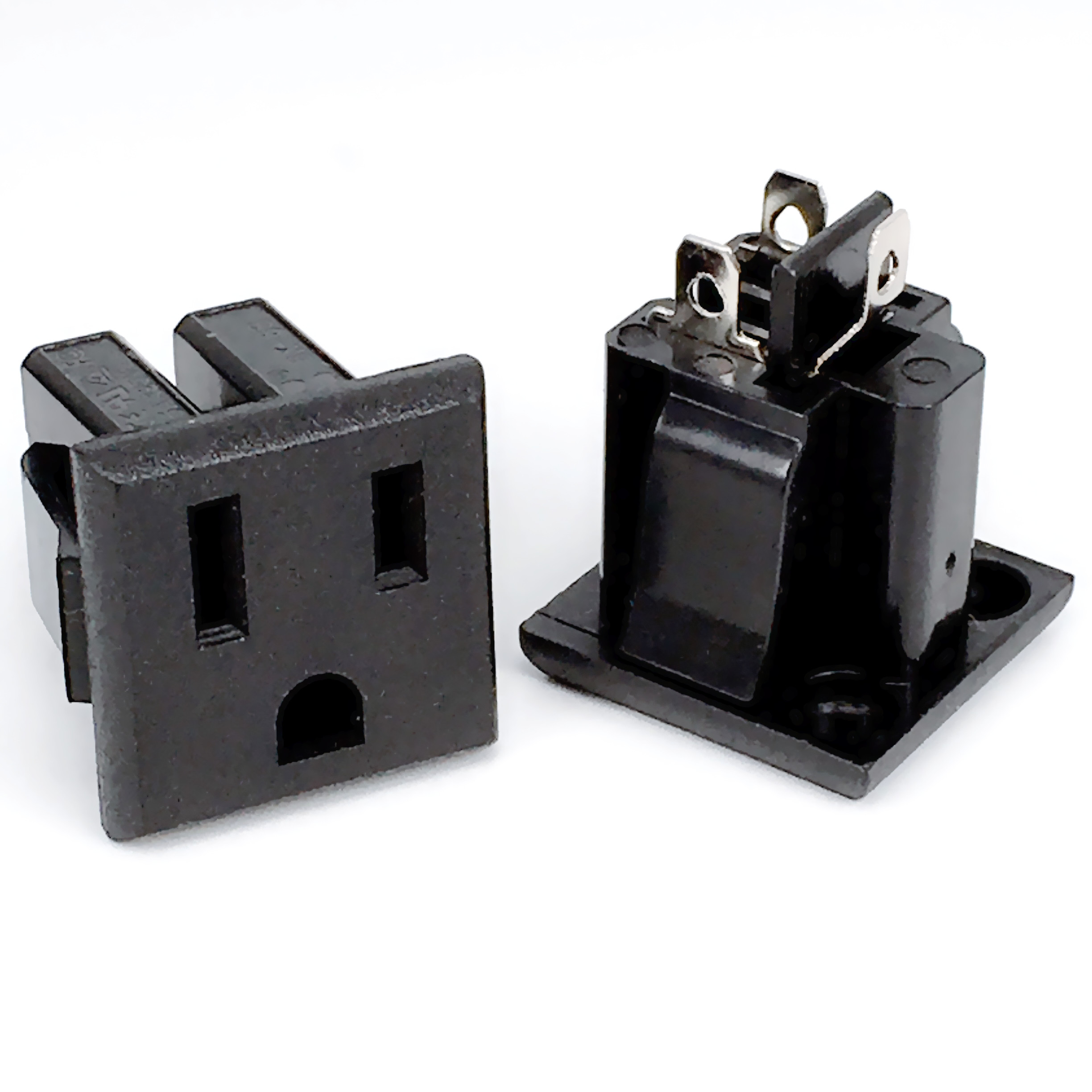 10pcs 3Pin American Outlet Socket 15A 250V AC Power Socket,SS-6B Plug Jack