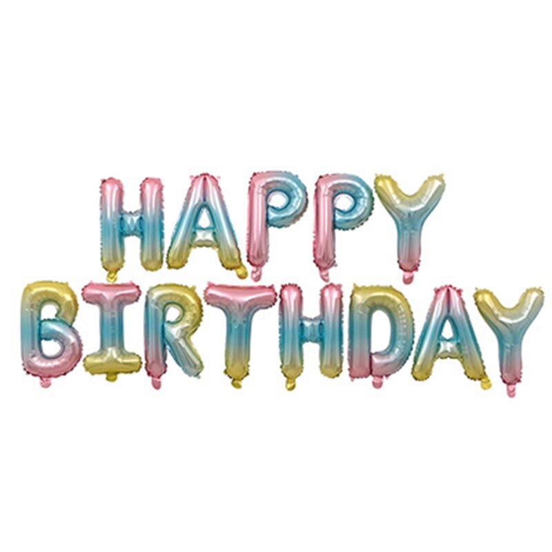 Happy Birthday Letter Baloons Decor Air Balls Globos Birthday Baby Shower Boy Girl Party Decorations Supplies Kids Toy: B mixed 02