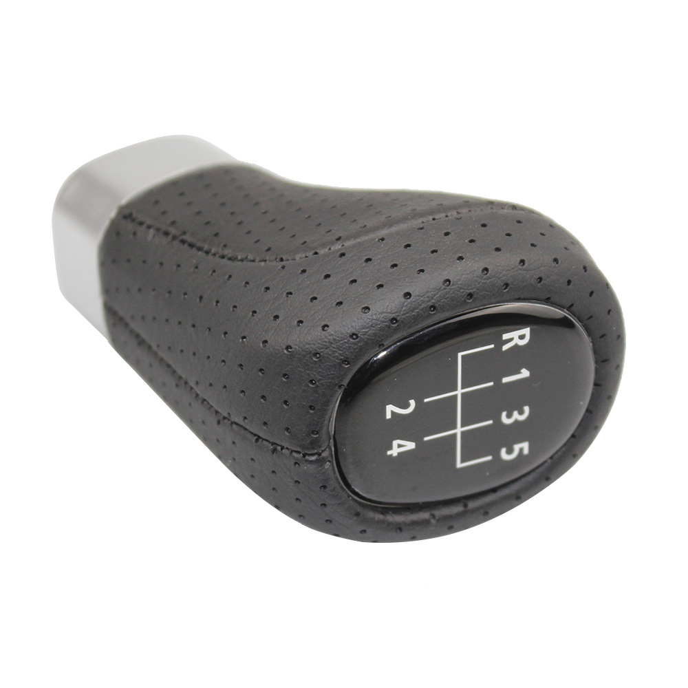 5 6 Speed Car Gear Shift Knob for BMW E46 E90 E91 E92 E93 E30 E32 E34 E36 E38 E39 E53 E60 E63 E83 E84 E87 Lever Stick Accessory: 5 speed leather A