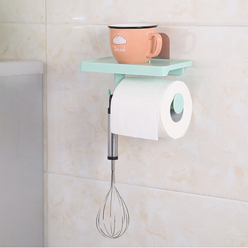 Badkamer Tissue Doos Plastic Wc-papier Mobiele Telefoon Houder Wandmontage Opbergdoos Huishoudelijke Servet Dispenser Organizer