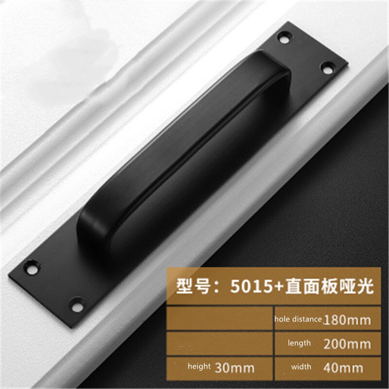 1pc Aluminum alloy sliding door handles Cupboard Cabinet drawer knobs pulls handles Furniture hardware and accessories: 5015-black